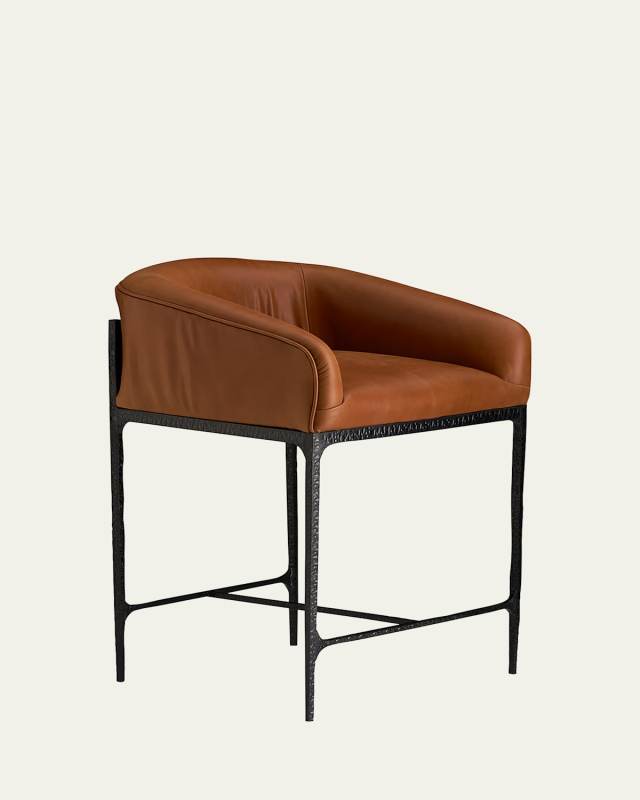 Osbourne Leather 26.5" Counter Stool